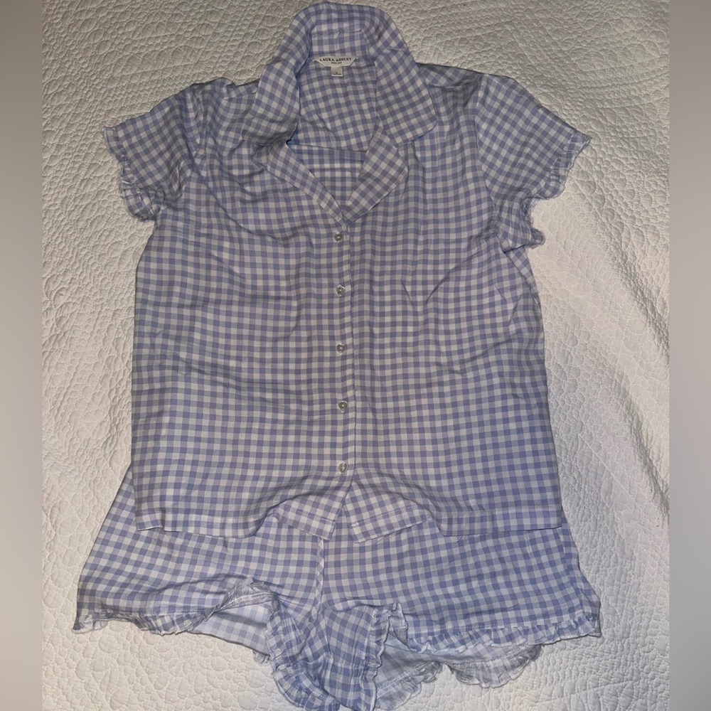 Laura Ashley checkered PJ set - Picture 4 of 5